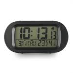 Hama Everyday, digitális ébresztőóra, dátummal, hőmérséklettel és páratartalommal, elemekkel, fekete színben