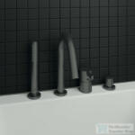 Ideal Standard JOY 4 üléses kádtöltő csaptelep zuhanyszettel, Magnetic grey BC789A5 (BC789A5)