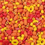 Playbox PlayBox: Fa fűzhető gyöngyök sárga és piros színekben vegyesen 250g-os szett (2462011) - jatekshop