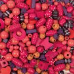 Playbox PlayBox: Fa fűzhető gyöngyök pink és lila színekben vegyesen 250g-os szett (2462006)