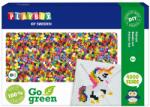 Playbox PlayBox: Go Green 5mm-es MIDI vasalható gyöngy szett négyzet alakú alaplappal 4000db-os csomag (2456415) - jatekshop