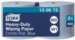 Tork ipari papírtörlő, kombi tekercses W1/W2 2 rétegű, kék, 2x170m SCA130072
