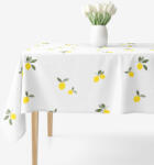 Goldea față de masă 100% bumbac - lămâie 120 x 120 cm Fata de masa