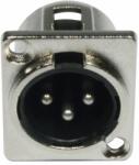  AC-C-XM3 XLR 3pin male panel metal