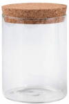  Üveg palack / üveg parafával - (80x100 mm) átlátszó