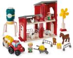 Ecoiffier Joc de construit fermă ecologică cu panouri solare Abrick Écoiffier 2 figurine cu tractor și animăluțe de la 18 luni (ECO2979)