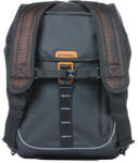Basil MilesTarpaulin Daypack táska, csomagtartóra, 17L, fekete-narancs
