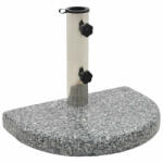 vidaXL Suport umbrelă de soare, granit 10 kg, curbat, gri (45069)