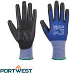 Portwest A360 Senti-Flex ultravékony PU védőkesztyű 3121X - méret: 8 (kék-fekete) (A360-8)