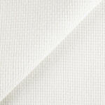  Flow 6 - fehér, bársonyos felületű, szőtt zsenília hatású vízlepergető bútorszövet