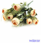  Boglárka csokor díszítőkkel 31 cm - Barack