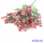  Műzöld díszítő bokor 34 cm - Piros