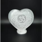 R. M. ékszer Szelenit szív álló om mandala 10-12cm (109614)