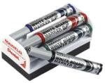 Pentel Set: 4 Markere Pt. Whiteboard + Burete Magnetic Maxiflo, Pentel (9600803) - officeclass