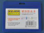 Kejea Suport PP water proof snap type, pentru carduri, 85 x 55mm, orizontal, 5 buc/set, KEJEA - transpar (KJ-T-787H) - officeclass