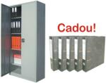  Fiset metalic ASAMBLAT 4 rafturi ECO+, 900x400x1800 mm+5 Bibliorafturi Cadou! (9600207P) Dulap arhivare