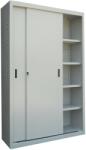  DULAP METALIC CU USI CULISANTE 4 RAFTURI ECO+, 1200x450x1900 mm+10 Bibliorafturi Cadou! (9600213P) Dulap arhivare