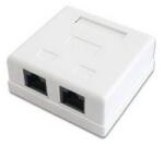  Cat. 5E UTP fali aljzat, 2 portos, öntapadós UTA5210 (UTA5210)