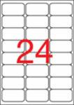 APLI Etikett, univerzális, 64x33, 9 mm, kerekített sarkú, APLI, 2400 etikett/csomag 02409 (02409)