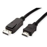 Valueline Kábel DisplayPort 1.1 DP - HDMI, 2K60Hz, M/M, 1, 5m, fekete 11.99. 5779-10 (11.99.5779-10)