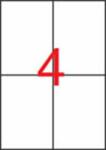 APLI Etikett, 105x148 mm, poliészter, időjárásálló, fehér, APLI, 80 etikett/csomag 01227 (01227)