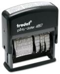 TRODAT Dátum- és szövegbélyegző, 12 féle szöveggel, TRODAT "4817" 4817 UNG (4817 UNG)
