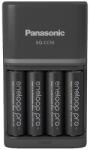 Panasonic Elemtöltő, AA/AAA, 4x2500 mAh AA, gyorstöltő, PANASONIC "Eneloop Pro" KKJ55HCD40E-N (KKJ55HCD40E-N)