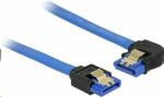 Delock SATA-kábel 6 Gb/s egyenes - balra néző 30cm kék (84984) DL84984 (DL84984)