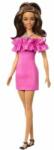 Mattel Barbie: Fashionista 65. évfordulós baba metálfényű pink ruhában