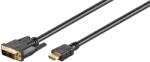 Goobay DVI-D/HDMI kábel, aranyozott 1m 51579 (51579)