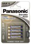 Panasonic EVERYDAY POWER szupertartós elem AAA, alkáli, 4db/csomag LR03EPS/4BP (LR03EPS/4BP)