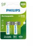 Philips R14B2A300/10 ELEM TÖLTHETŐ R14 "C" 3000mAh 2-BLISZTER (R14B2A300/10)