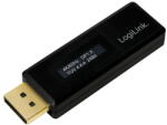 LogiLink DisplayPort teszter EDID információkhoz hosszabbító kábellel