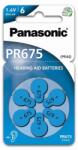 Panasonic elem (PR675/6LB, 1.4V, cink-levegő) 6db/csomag PR675-6LB (PR675-6LB)