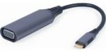 Gembird USB-C - VGA M/F adapter 0.15m szürke A-USB3C-VGA-01 (A-USB3C-VGA-01)
