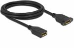 Delock DisplayPort 1.2 anya - anya panelrögzítés 4K60Hz kábel 2m (87101) del87101 (del87101)