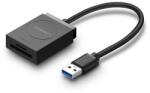 UGREEN kártyaolvasó (microSD / SD + fix USB kábel) FEKETE CR127 (CR127)