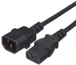 PremiumCord Tápkábel, hosszabbító kábel, C13-C14, PC, M/F, 5 m, fekete KPS5 (KPS5)