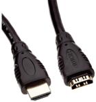 PremiumCord kábel HDMI hosszabbító, 4K, 10Gb/s M/F, 2m, fekete KPHDMF2 (KPHDMF2)