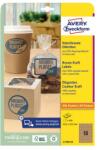 AVERY Etikett AVERY L7103-25 63, 5x42, 3 mm környezetbarát ovális barna kraft 25 ív/csomag (L7103-25)
