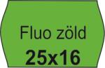  Árazószalag, 25x16 FLUO zöld 5998377100254 (5998377100254)