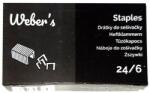 WEBER S Tűzőkapocs WEBERS 24/6 1000 darabos