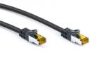 Goobay RJ45 patch kábel CAT 6A S/FTP (PiMF), 500 MHz, CAT 7 nyers kábellel, feke 91617 (91617)