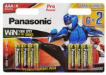 Panasonic PRO POWER tartós elem (AAA, LR03PPG/8BW, 1.5V, alkáli) 8db/csomag LR03PPG/8BW-6+2F-PR (LR03PPG/8BW-6+2F-PR)