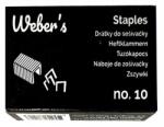 WEBER S Tűzőkapocs WEBERS No. 10 1000 darabos