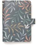 FILOFAX Kalendárium, gyűrűs, betétlapokkal, personal méret, FILOFAX "Botanical", sötétkék FX-022645 (FX-022645)