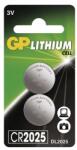 GP Batteries CR2025 lítium gombelem 2db/bliszter B15253 (B15253)