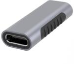 PremiumCord Adapter, Toldó, USB-C - USB-C, F/F, szürke KUR31-25 (KUR31-25)