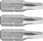 Fortum behajtóhegy négyszög, 3 db, S2 acél; SQ 2x25mm, bliszteren