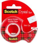 3M Ragasztószalag, adagolón, kézi, 19 mm x 7, 5 m, 3M SCOTCH "Crystal" 7100093859 (7100093859)